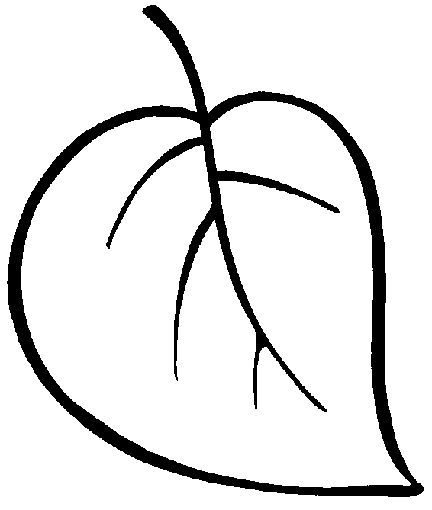 Dibujos de hojas para colorear e imprimir